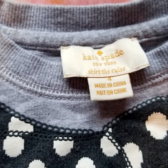 Kate Spade Set w/ scarf embellishment and Kate Spade LOGO Little Girls Size 4